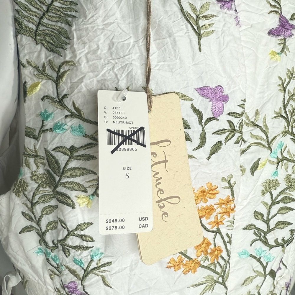 Anthropologie Forever That Girl Drop-Waist Floral Cutout Maxi Dress / size S - Picture 12 of 12